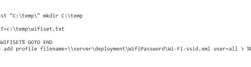 Ændre Wifi password for alle brugere vi gpo